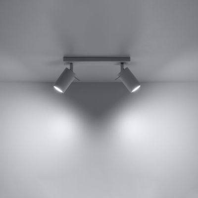 Plafon lampa do salonu/sypialni RING 2 biały SOLLUX (SL.0088)